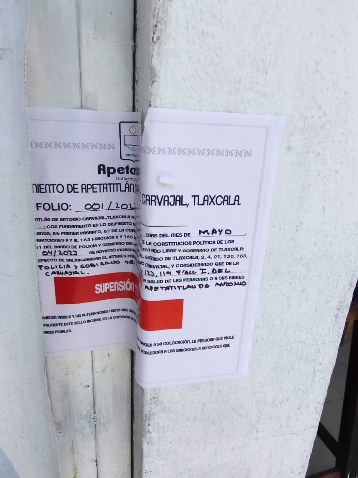 Inicia Ayuntamiento de Apetatitlán aplicación de sanciones a comercios que incumplen normatividad